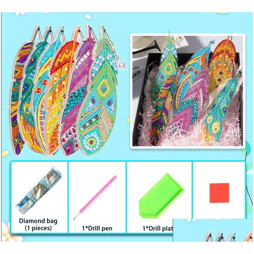 Feather Crystal Diamond Painting Bookmark Designs For Students Kit Party  Favor DIY Arts Crafts Gift Set For Adults And Kids Drop Delivery Home  Garden DHPMX From Tabaccoshop, $9.42